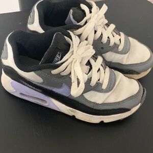 Nike Kids' White, Gray, and Black Sneakers